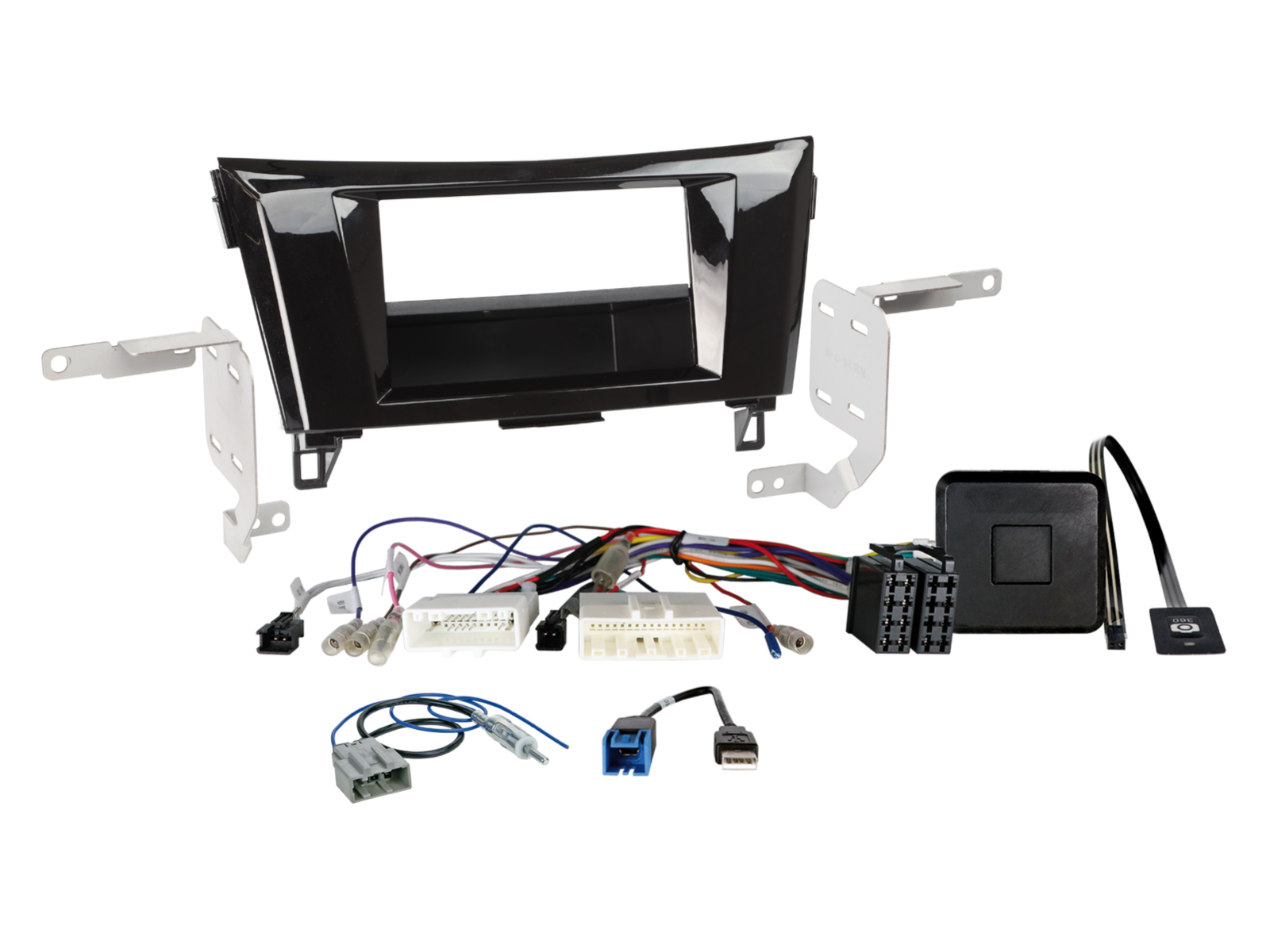 ACV 611210-17-2 Nissan Qashqai / X-Trail 360-camera fitting kit with pocket