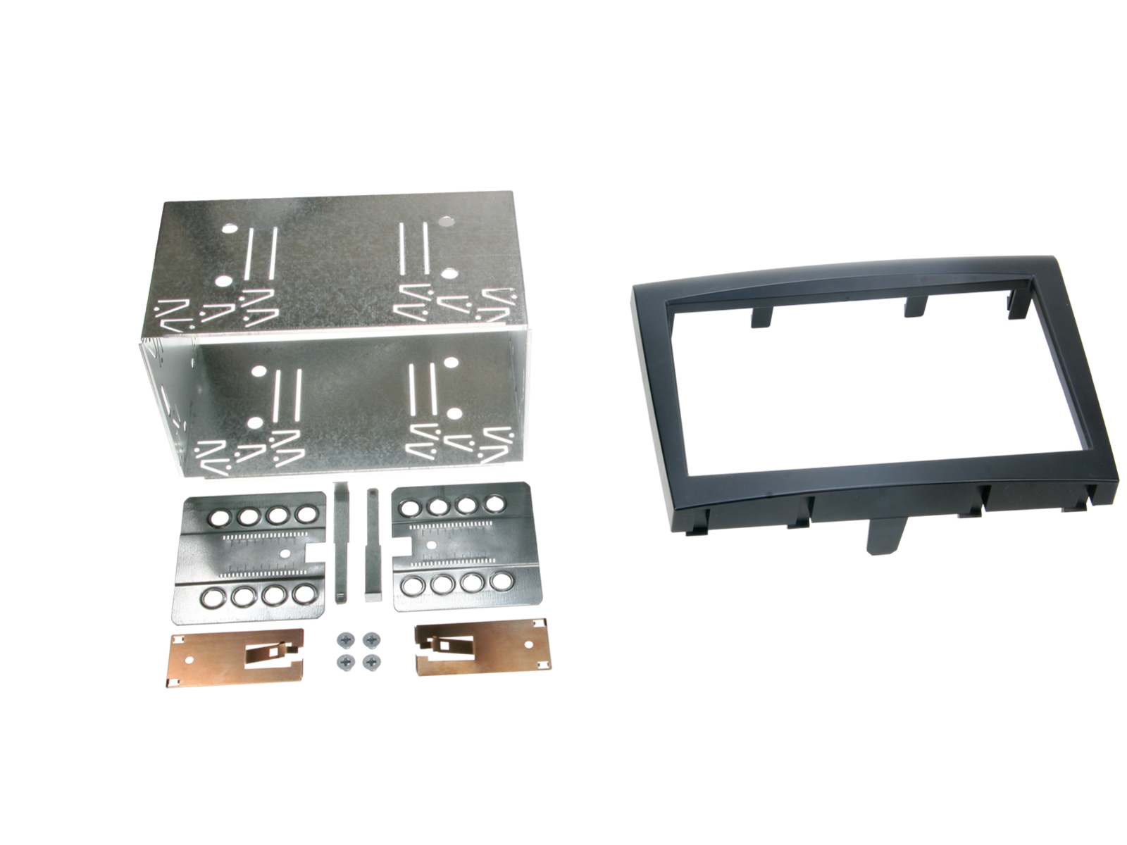 ACV 381323-03-2 Porsche Facelift Double DIN Fascia — Black / Professional Installation