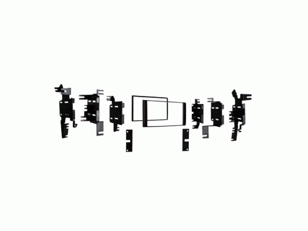 ACV 381210-28-1 Nissan Double DIN Fascia — Black