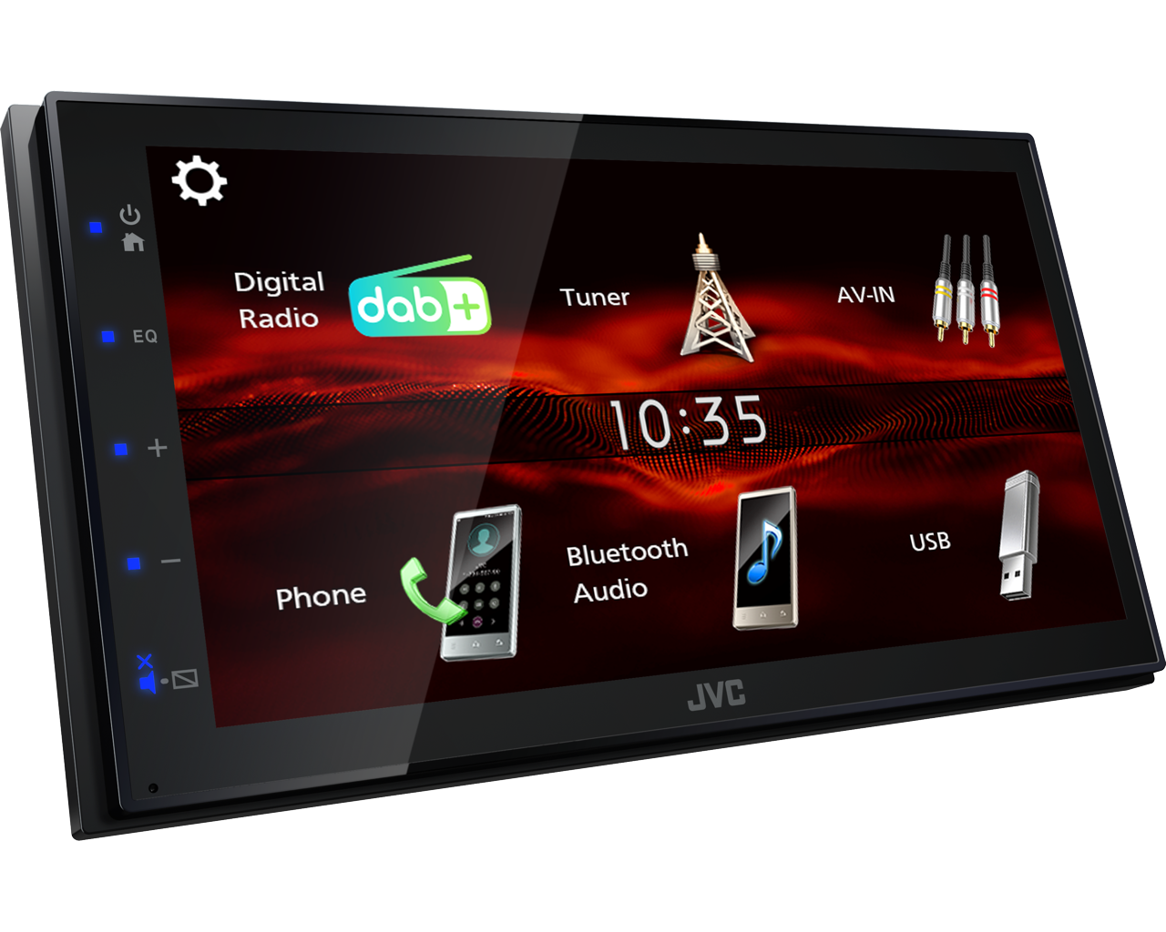 JVC KW-M180DBT 6.8-inch Double DIN DAB Bluetooth Stereo - Image 2