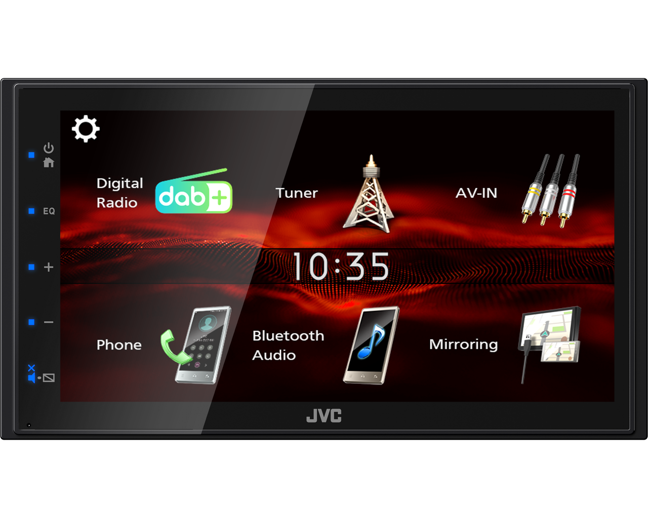 JVC KW-M180DBT 6.8-inch Double DIN DAB Bluetooth Stereo