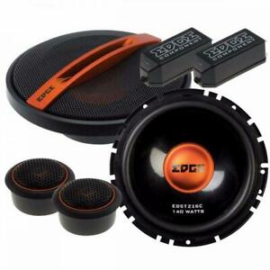 EDGE EDST216C-E6 6.5-Inch 2-Way Component Speaker Pair With Tweeters And Crossovers
