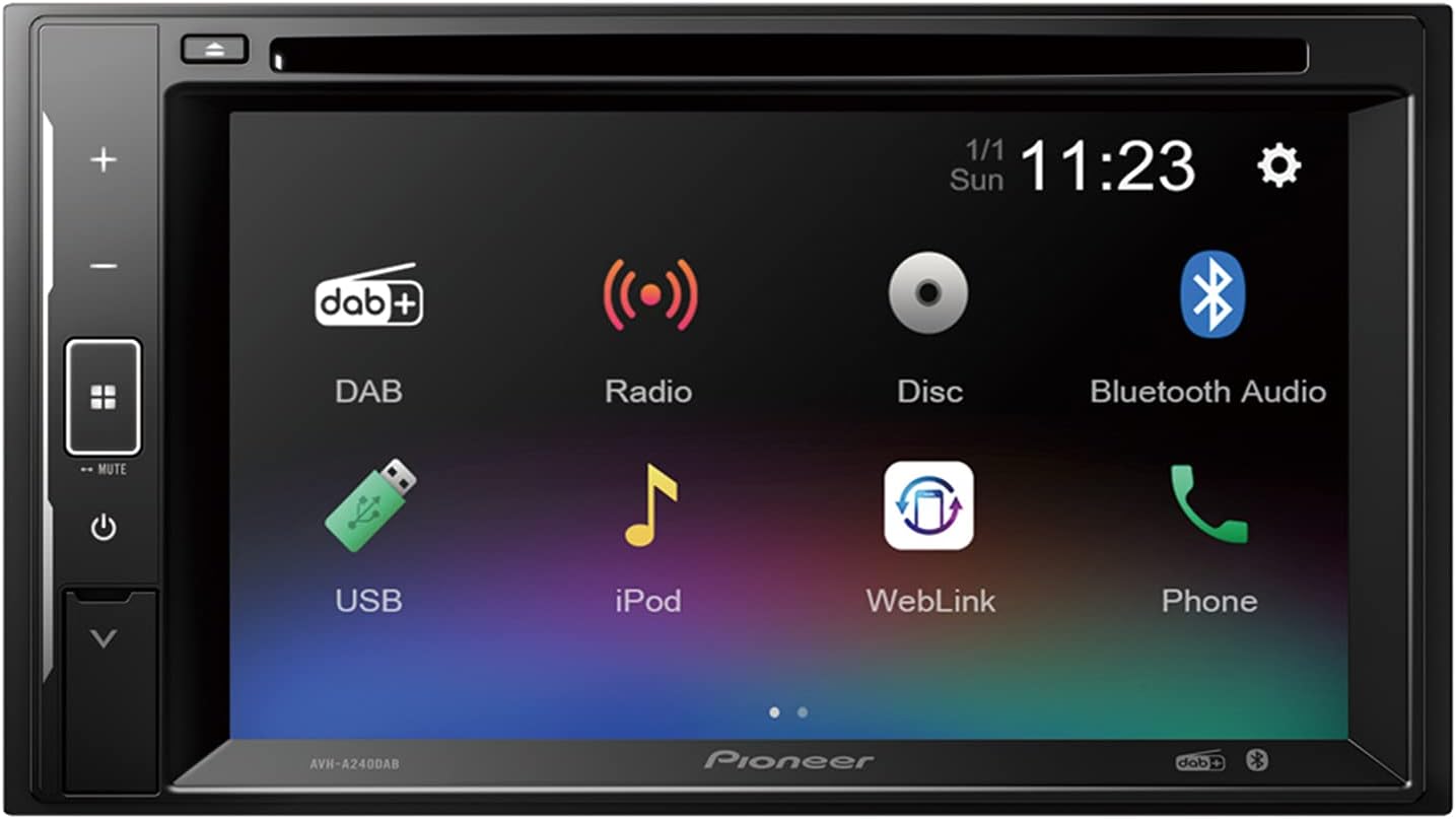 Pioneer AVH-A240DAB 6.2" Touchscreen, Bluetooth, DAB