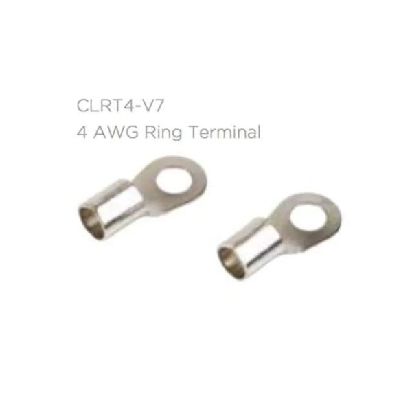 Vibe CLRT4-V7 Critical Link 4 AWG Ring Terminals — Pair