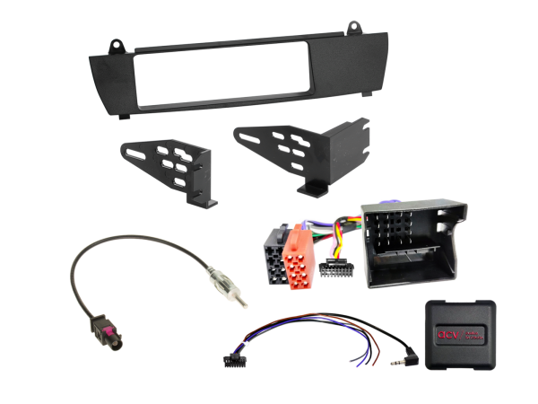 ACV 611023-08-1 BMW X3 E83 Single-DIN Fitting Kit – Black