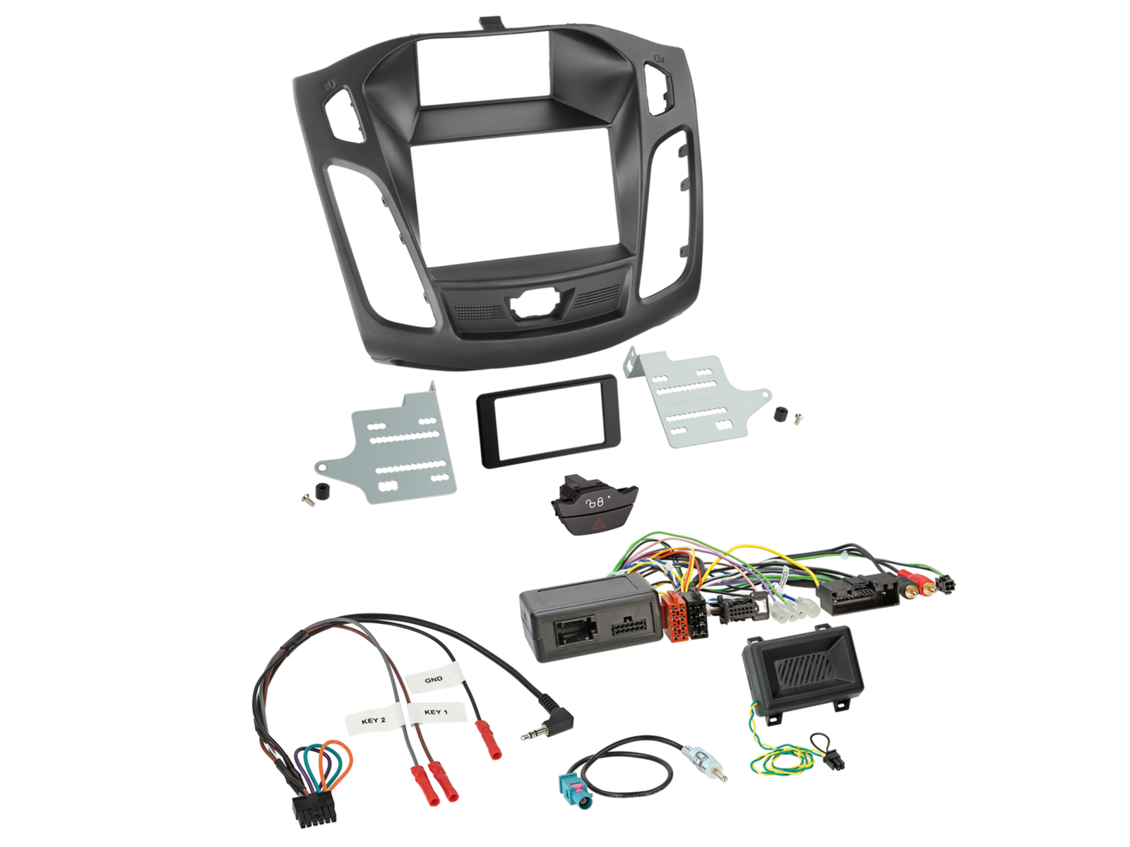 ACV 621114-23-1 Ford Focus pre-facelift 2011–2014 double-DIN fitting kit