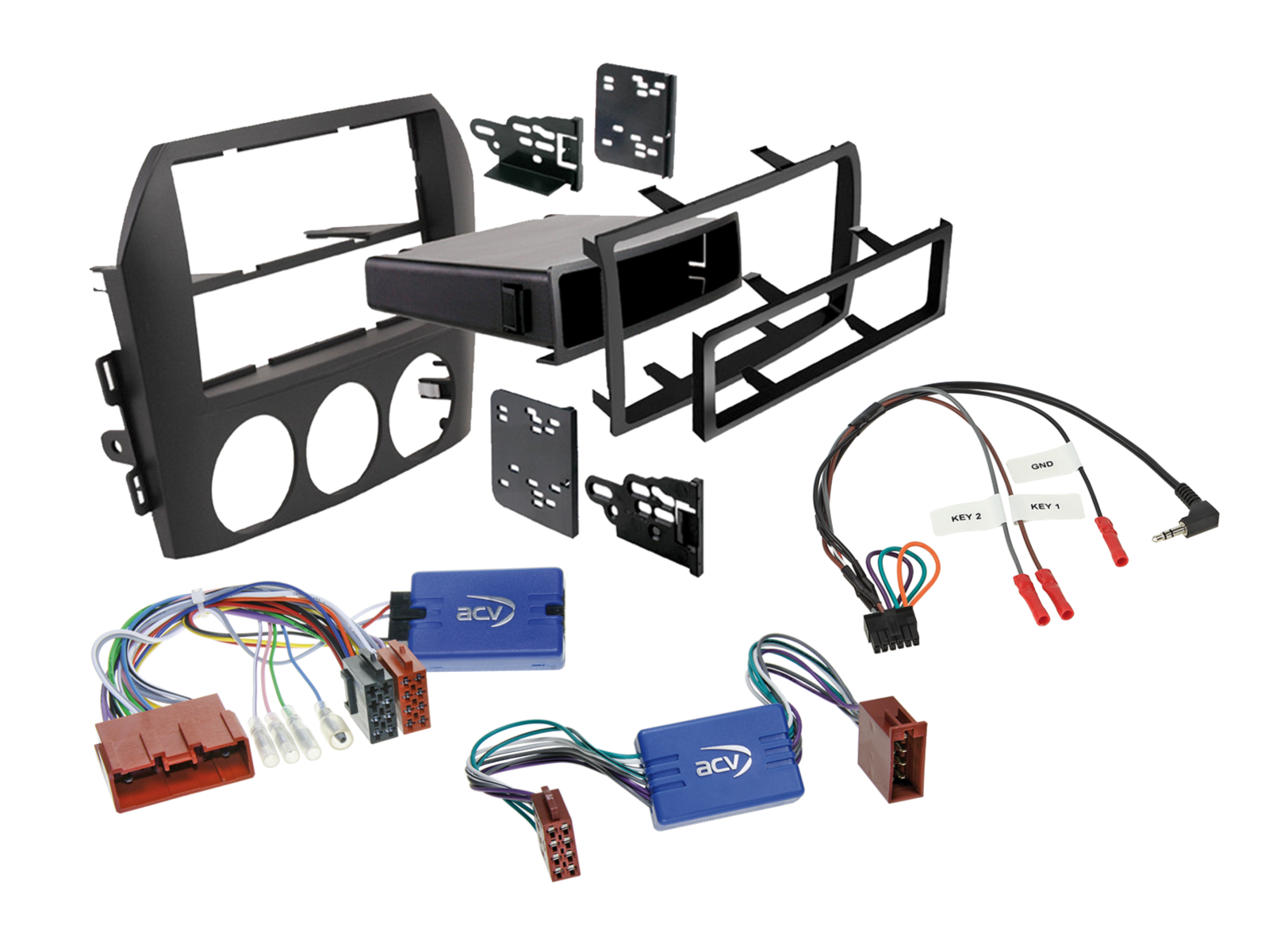 ACV 621170-05-1 Mazda MX-5 NC BOSE double-DIN fitting kit – black