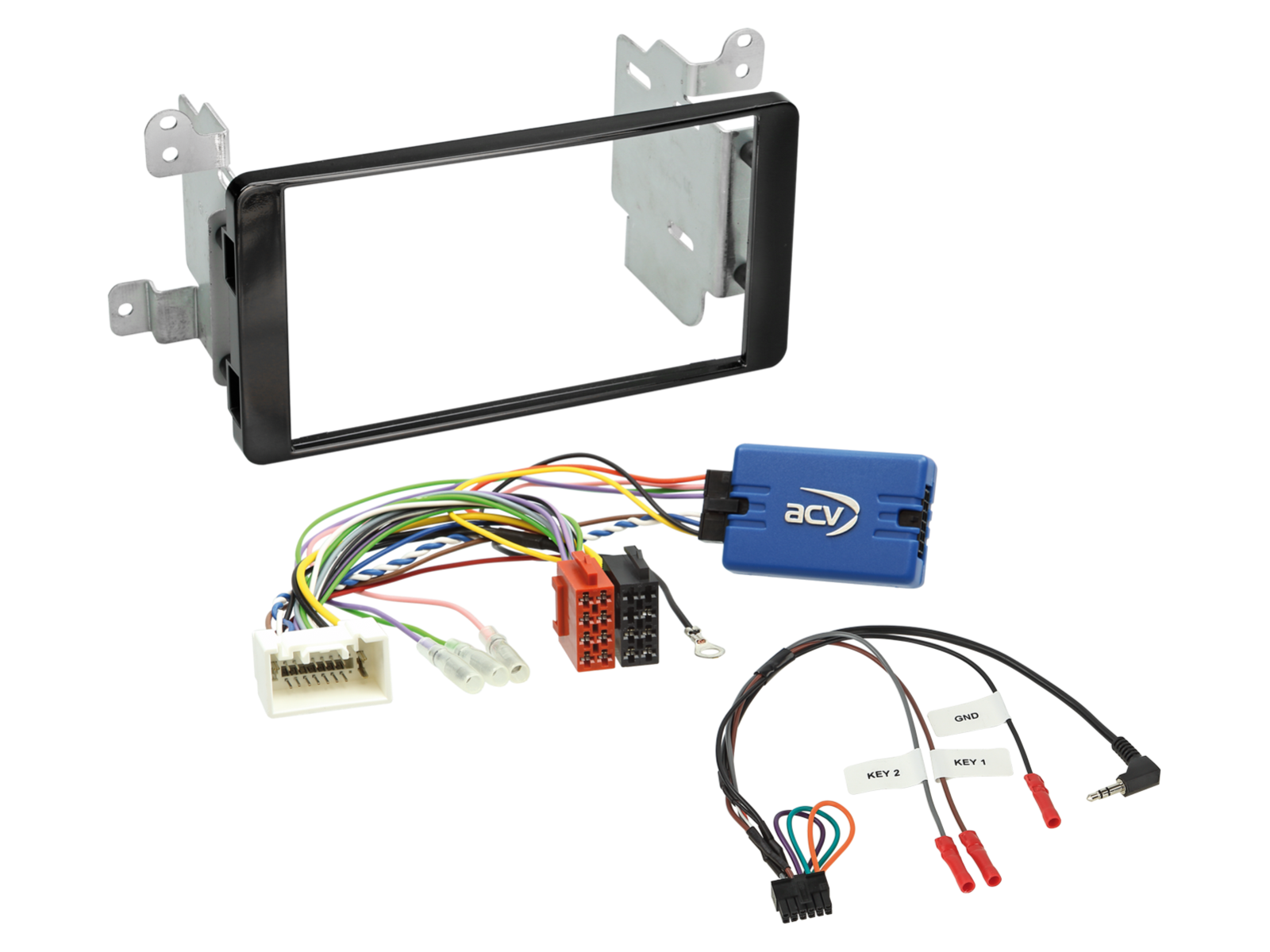 ACV 621200-17-1 Mitsubishi Outlander double-DIN fitting kit – piano black