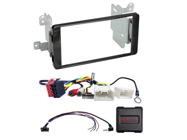ACV 621200-20-1 Mitsubishi L200 double-DIN fitting kit – piano black