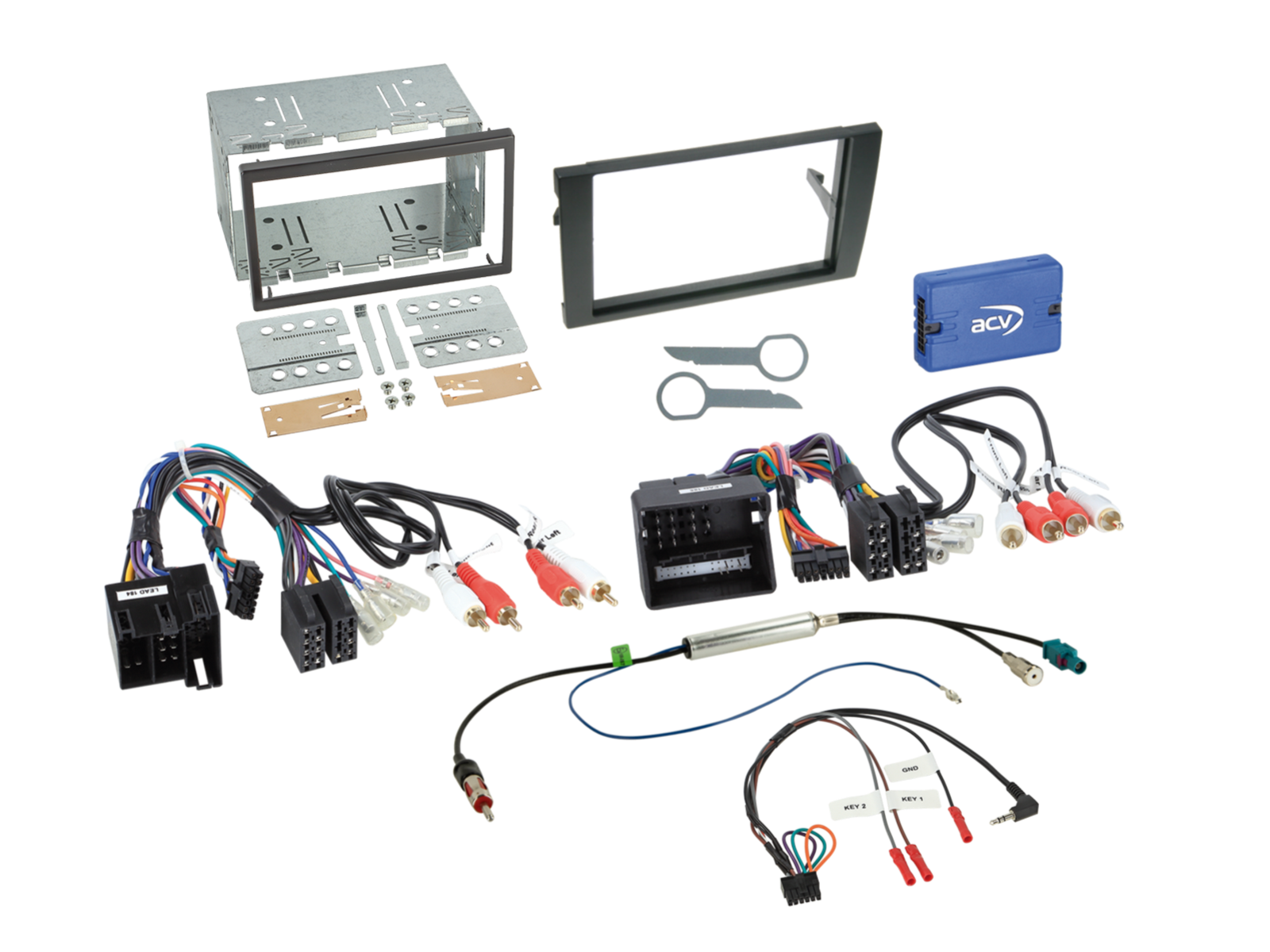 ACV 621320-18-1 Audi A4 B6 / B7 double-DIN fitting kit