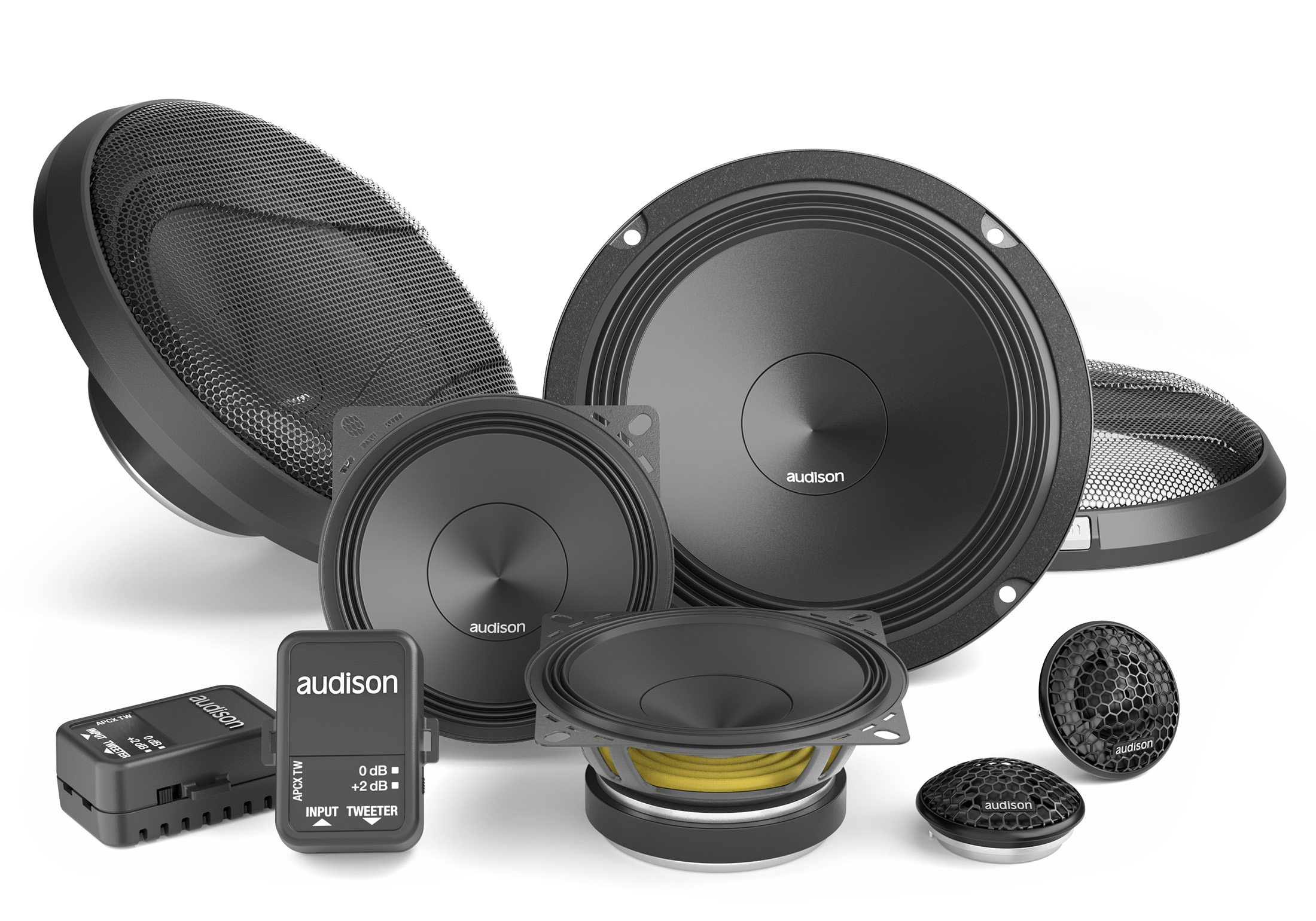 Audison APK 163 Prima 6.5-inch 3-Way Component Speakers