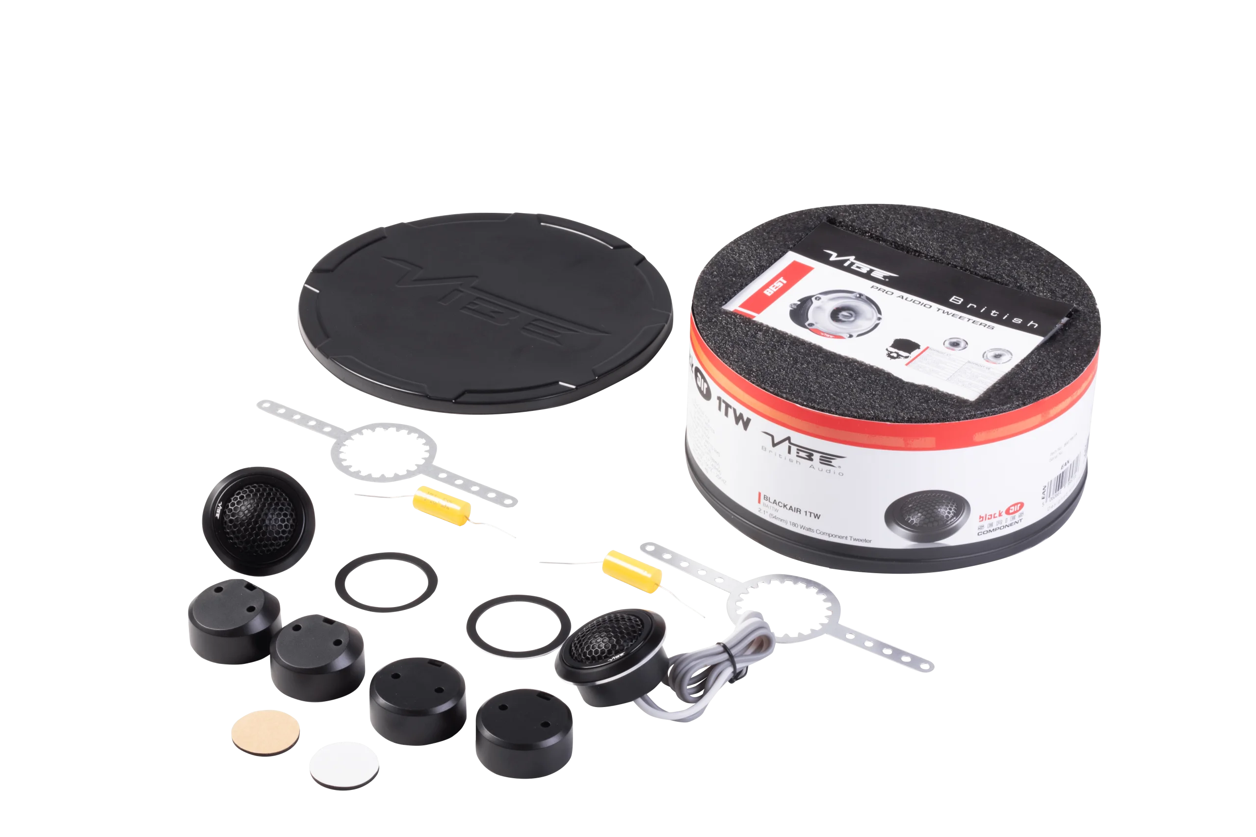 VIBE BA1TW-V4 BlackAir Silk-Dome Tweeters (Pair)