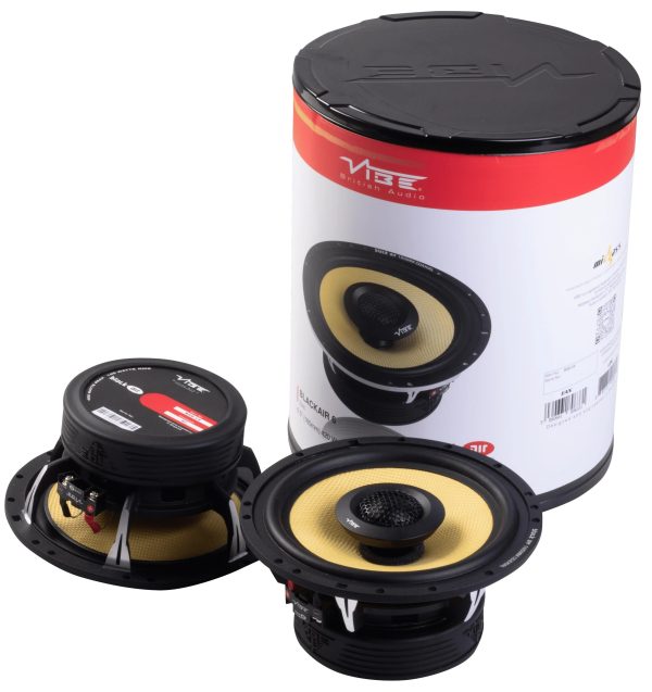 VIBE BA6-V4 BlackAir 6.5-inch Coaxial Speakers (Pair)