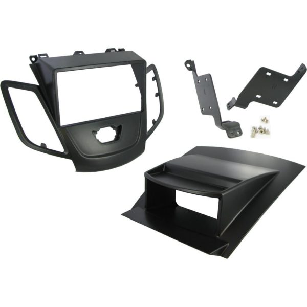 Connects2 CT23FD17 Black Fiesta Double-DIN Fascia – With Display, Cutting Required