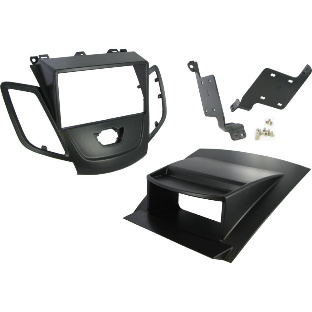 Connects2 CT23FD17 Black Fiesta Double-DIN Fascia – With Display, Cutting Required