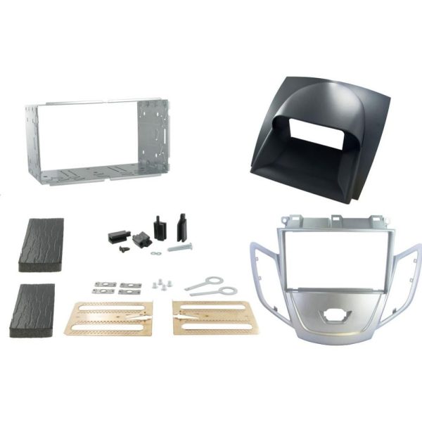 Connects2 CT23FD18 Silver Fiesta Double-DIN Fascia – With Display