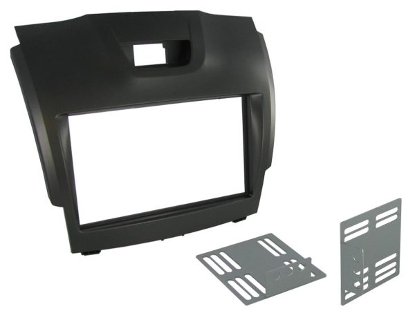 Connects2 CT23IZ01 Isuzu / Chevrolet Double DIN Fascia — Grey / Silver