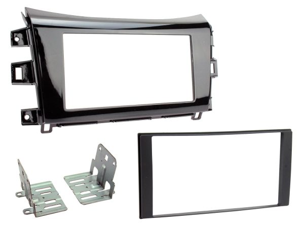 Connects2 CT23NS36 Navara / NP300 Double DIN Fascia — Gloss Black