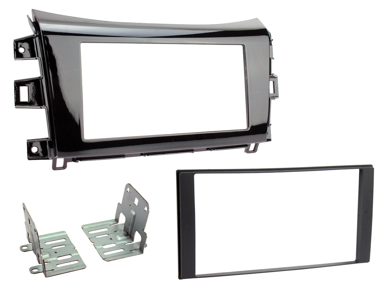 Connects2 CT23NS36 Navara / NP300 Double DIN Fascia — Gloss Black