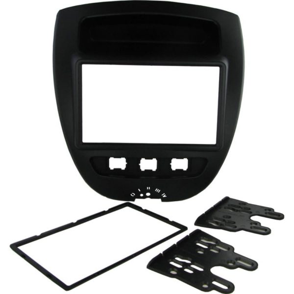 Connects2 CT23TY23 Black Aygo/C1/107 Double-DIN Fascia