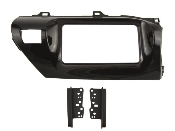 Connects2 CT23TY97 Hilux Double DIN Fascia — Gloss Black