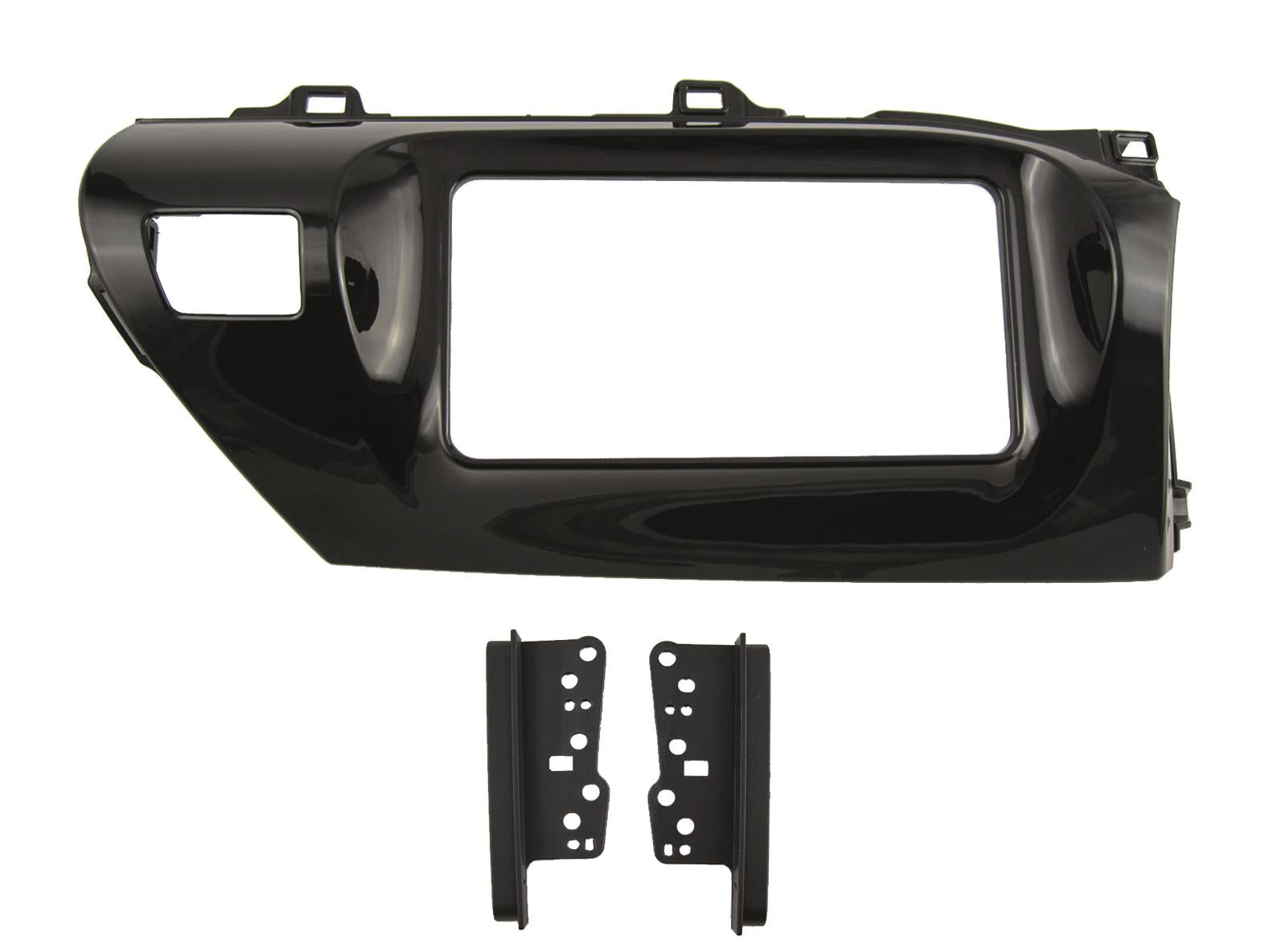 Connects2 CT23TY97 Hilux Double DIN Fascia — Gloss Black