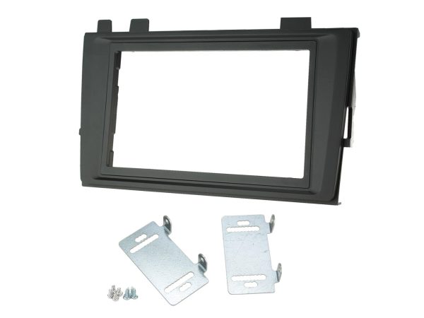 Connects2 CT23VW32 Transporter T6.1 Shallow-Depth Double DIN Fascia — Black