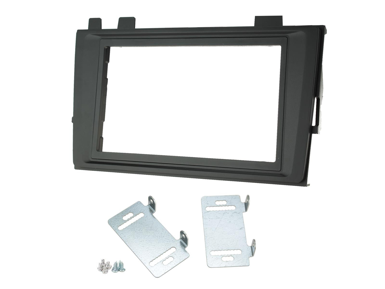 Connects2 CT23VW32 Transporter T6.1 Shallow-Depth Double DIN Fascia — Black