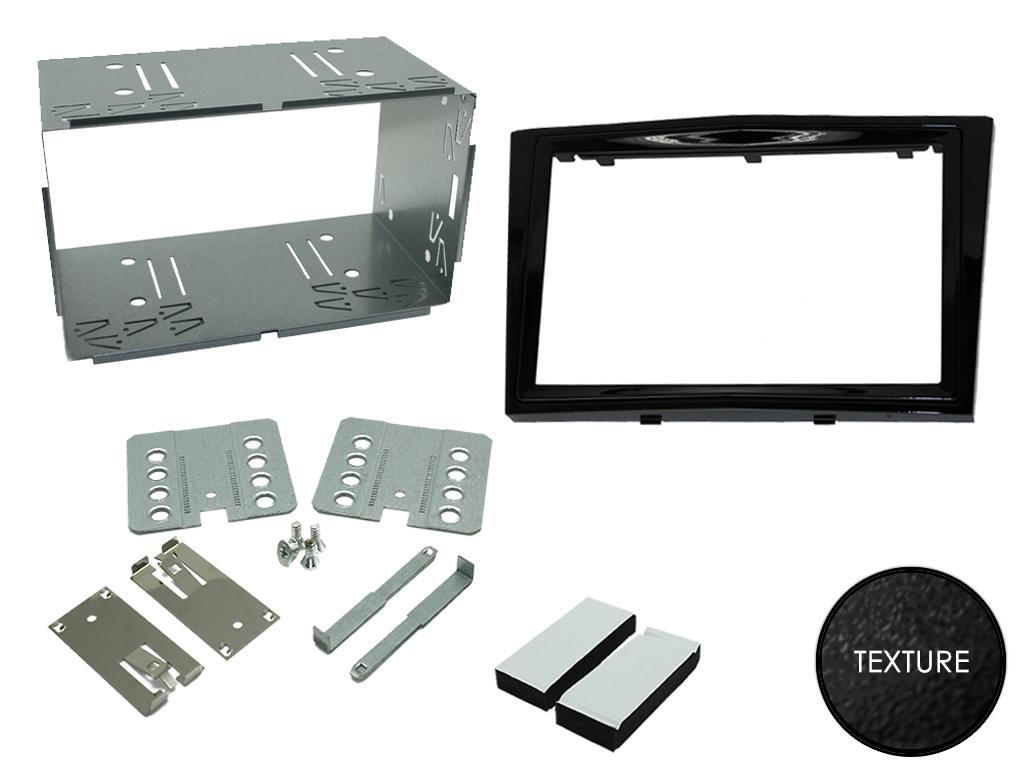 Connects2 CT23VX18 Piano-Black Vauxhall Double-DIN Fascia – Centre Crease