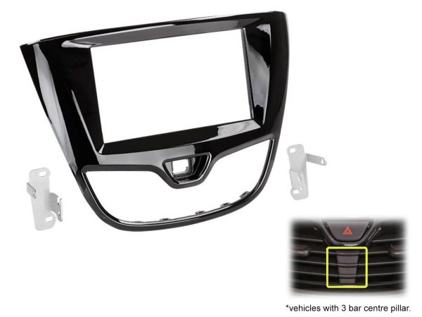 Connects2 CT23VX54 Viva / Karl Short-Chassis Double DIN Fascia — Piano Black