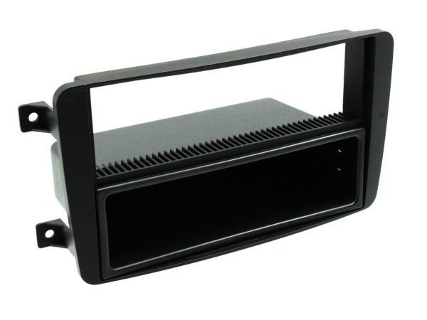 Connects2 CT24MB01 Mercedes C-Class W203 Single-DIN Fascia with Pocket — Black