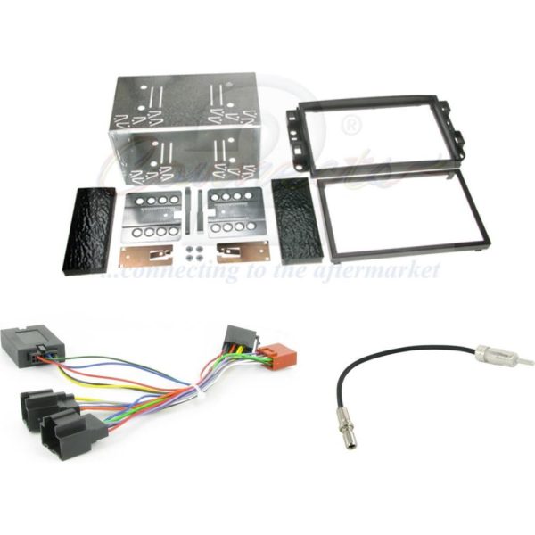 Connects2 CTKCV02 black double-DIN fitting kit for Chevrolet Aveo and Captiva