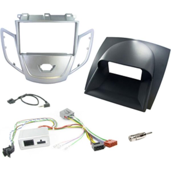 Connects2 CTKFD01 Ford Fiesta 2008–2010 red-display fitting kit – silver/grey