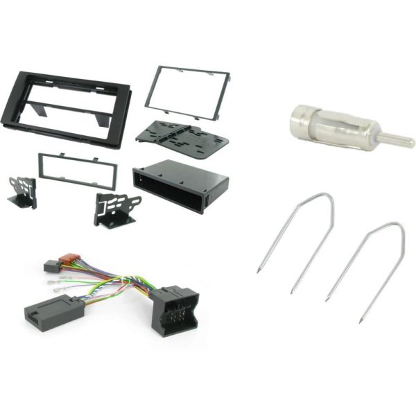 Connects2 CTKFD21 Ford square-radio single/double-DIN fitting kit – black