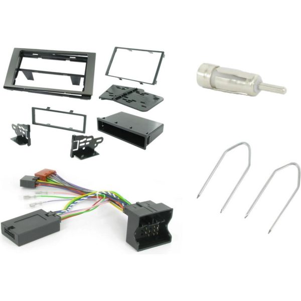 Connects2 CTKFD23 Ford square-radio single/double-DIN fitting kit – charcoal grey