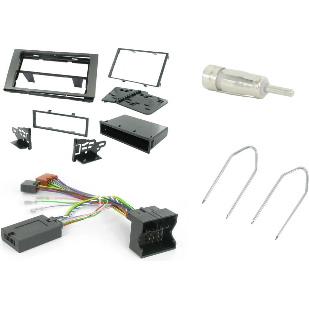 Connects2 CTKFD23 Ford square-radio single/double-DIN fitting kit – charcoal grey