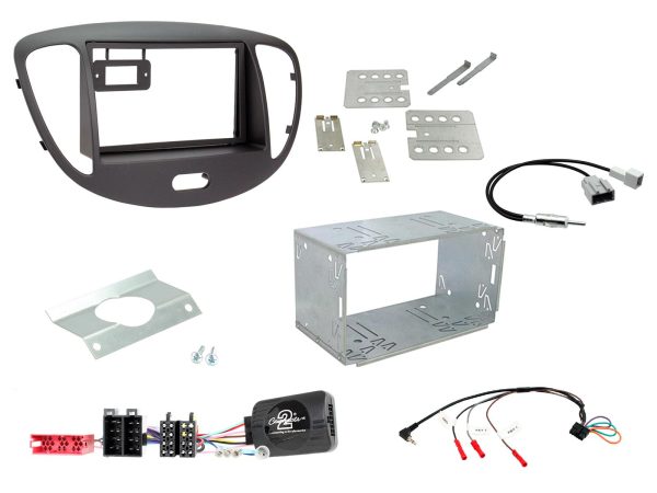 Connects2 CTKHY01 black double-DIN fitting kit for Hyundai i10