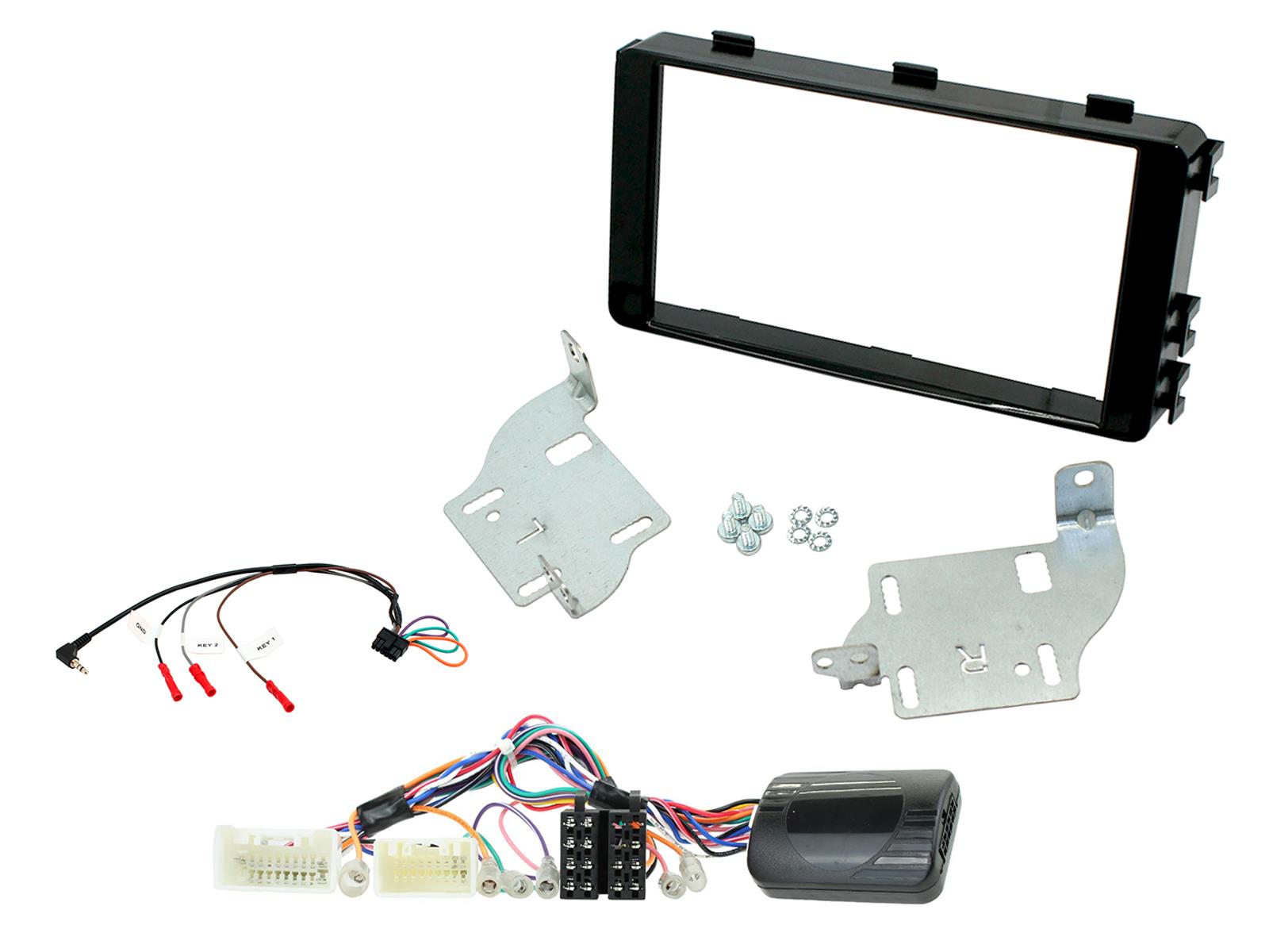 Connects2 CTKMT11 Mitsubishi Outlander Rockford Fosgate fitting kit – gloss black