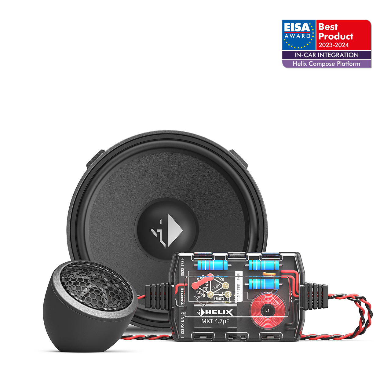 HELIX Ci3 K100.2FM-S3 MK2 Compose 4-inch Component Speaker Kit