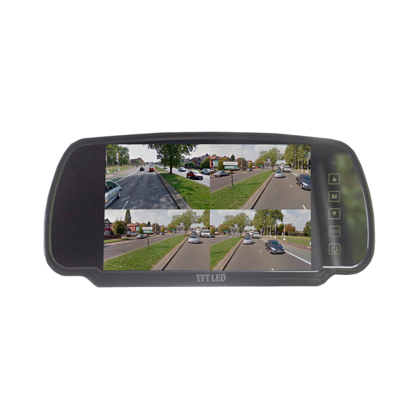Motormax MM704QM 7-inch quad-input mirror monitor