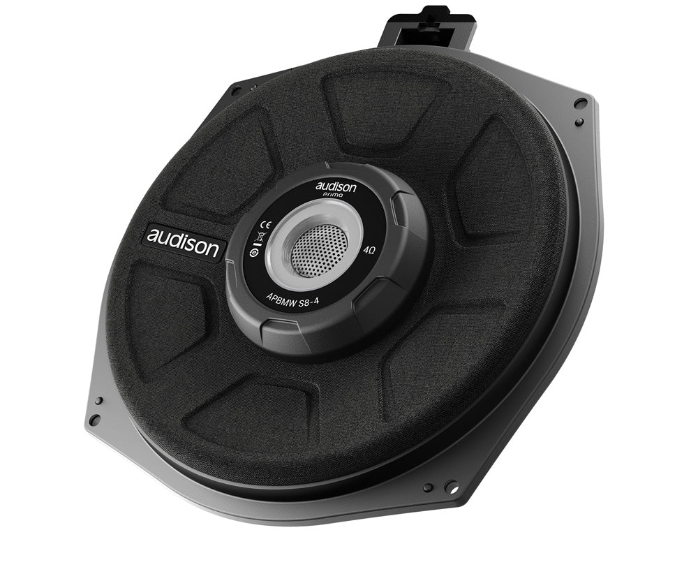 Audison APBMW S8-4 8-Inch 4-Ohm Underseat Woofer for Compatible BMW / MINI