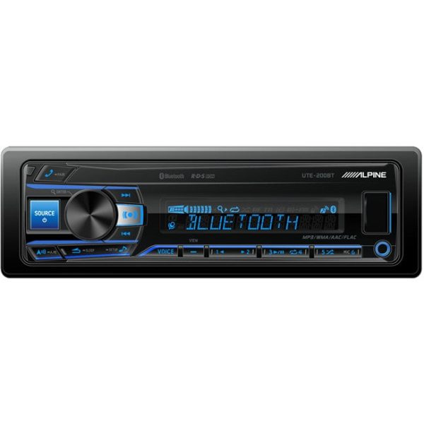 Alpine UTE-200BT Single DIN Bluetooth USB Stereo