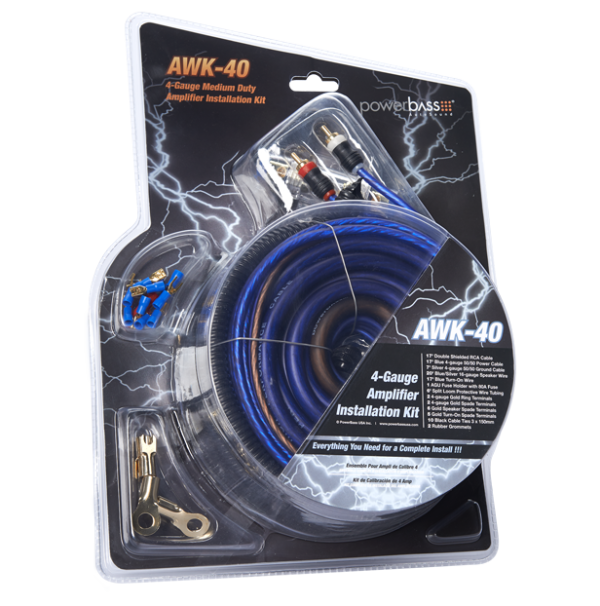 PowerBass AWK-40 4 AWG Amplifier Wiring Kit