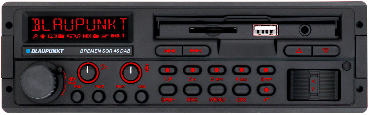 Blaupunkt Bremen SQR 46 DAB Retro Bluetooth Single DIN Stereo - Image 2