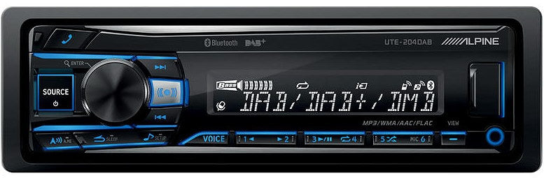 Alpine UTE-204DAB Single DIN DAB+ Bluetooth USB Stereo
