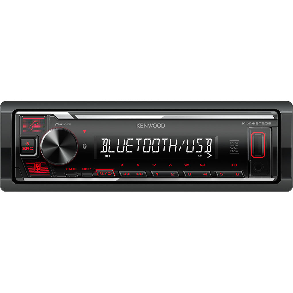 Kenwood KMM-BT209 Mechless Single DIN Bluetooth Stereo