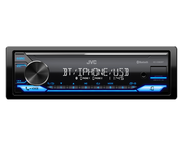 JVC KD-X382BT Bluetooth USB Single DIN Stereo