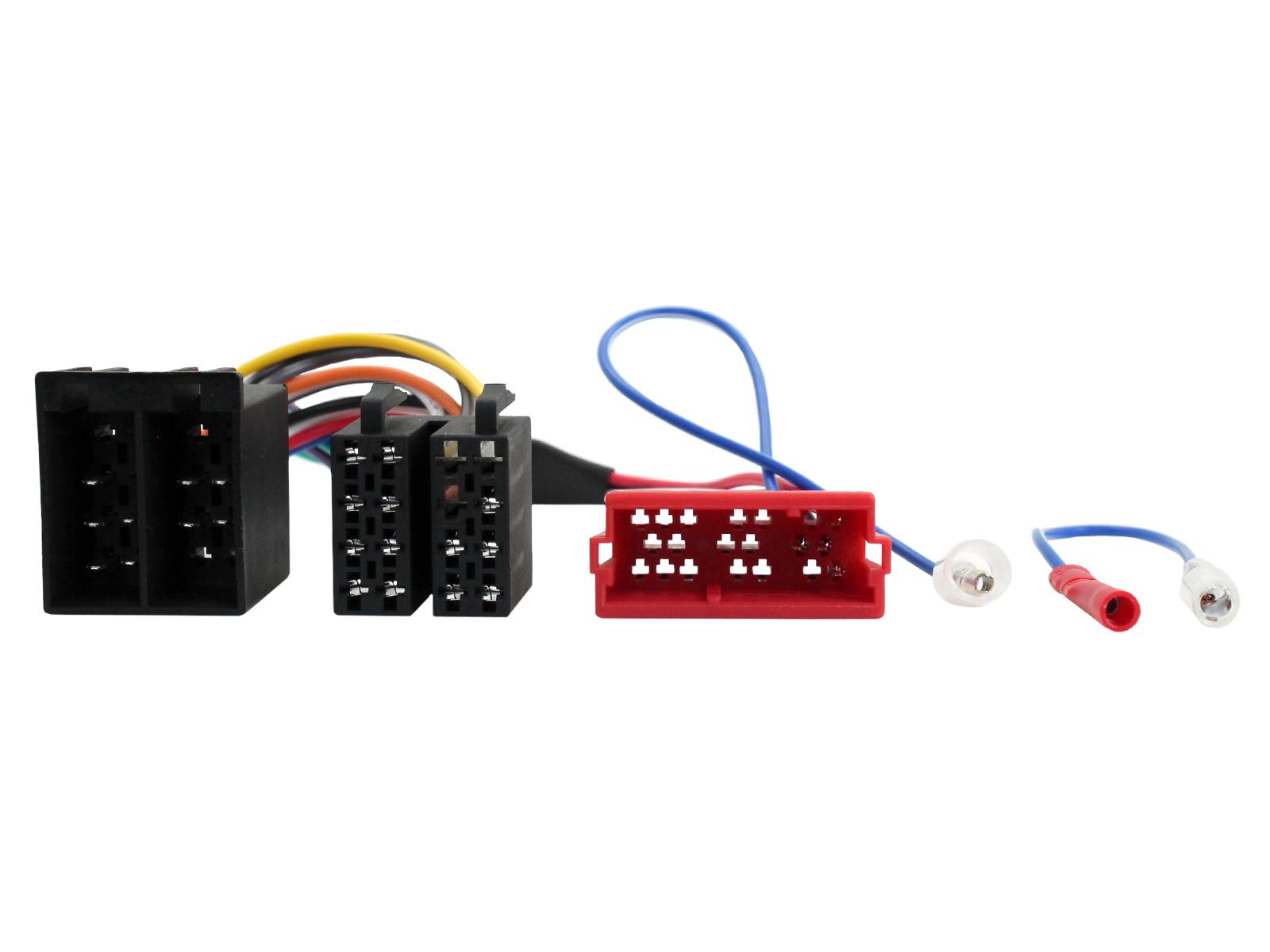 Connects2 CT20AU09 Mini ISO wiring harness for half-amplified Audi audio