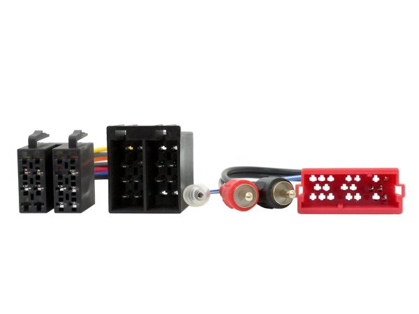 Connects2 CT20AU10 Mini ISO harness for half-amplified Audi audio with RCA inputs