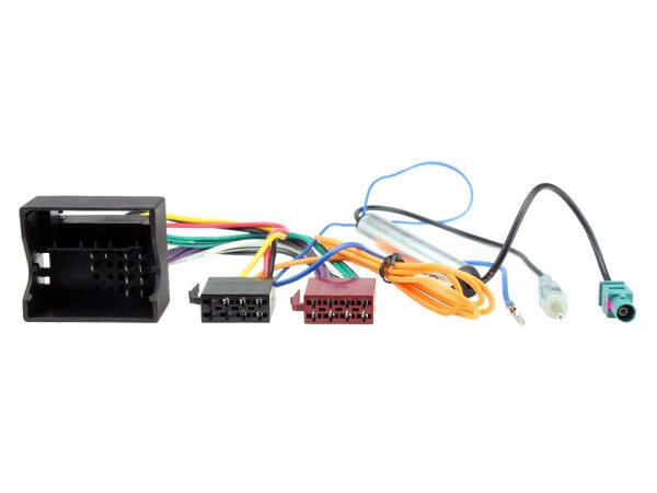 Connects2 CT20PE03 Peugeot Quadlock ISO harness with DIN aerial adapter